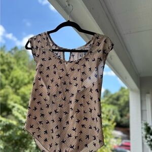 Poetry Pink Asymmetrical Cap Sleeve Blouse